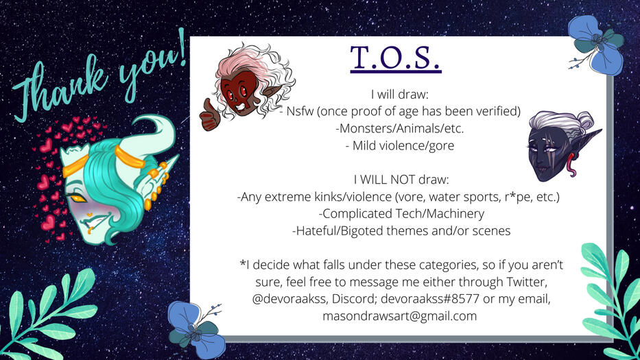 Commission Card Continued